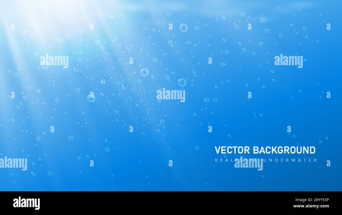 Realistic underwater background vector concept Stock Vector Image & Art ...