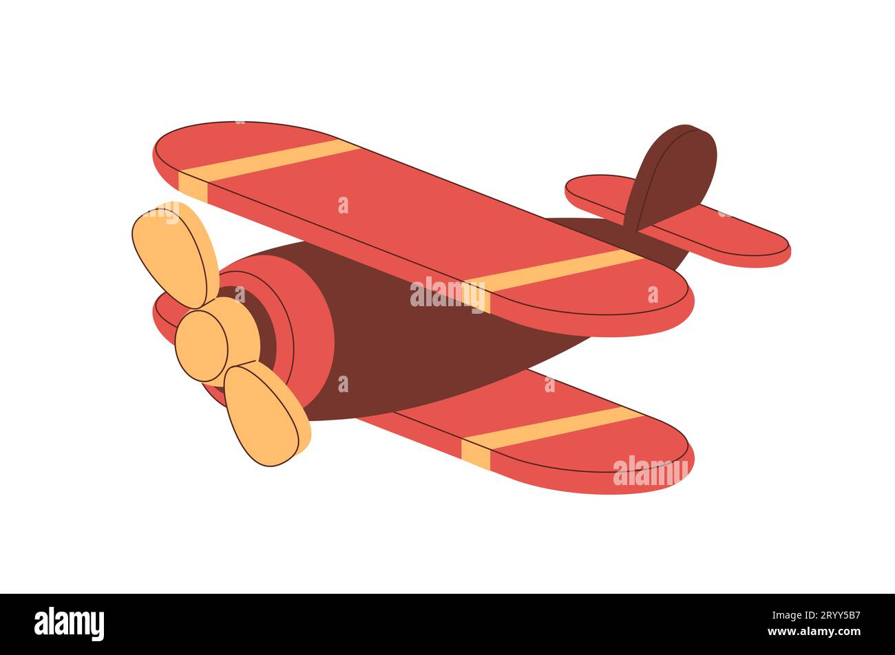 Toy red plane vector concept Stock Vector Image & Art - Alamy