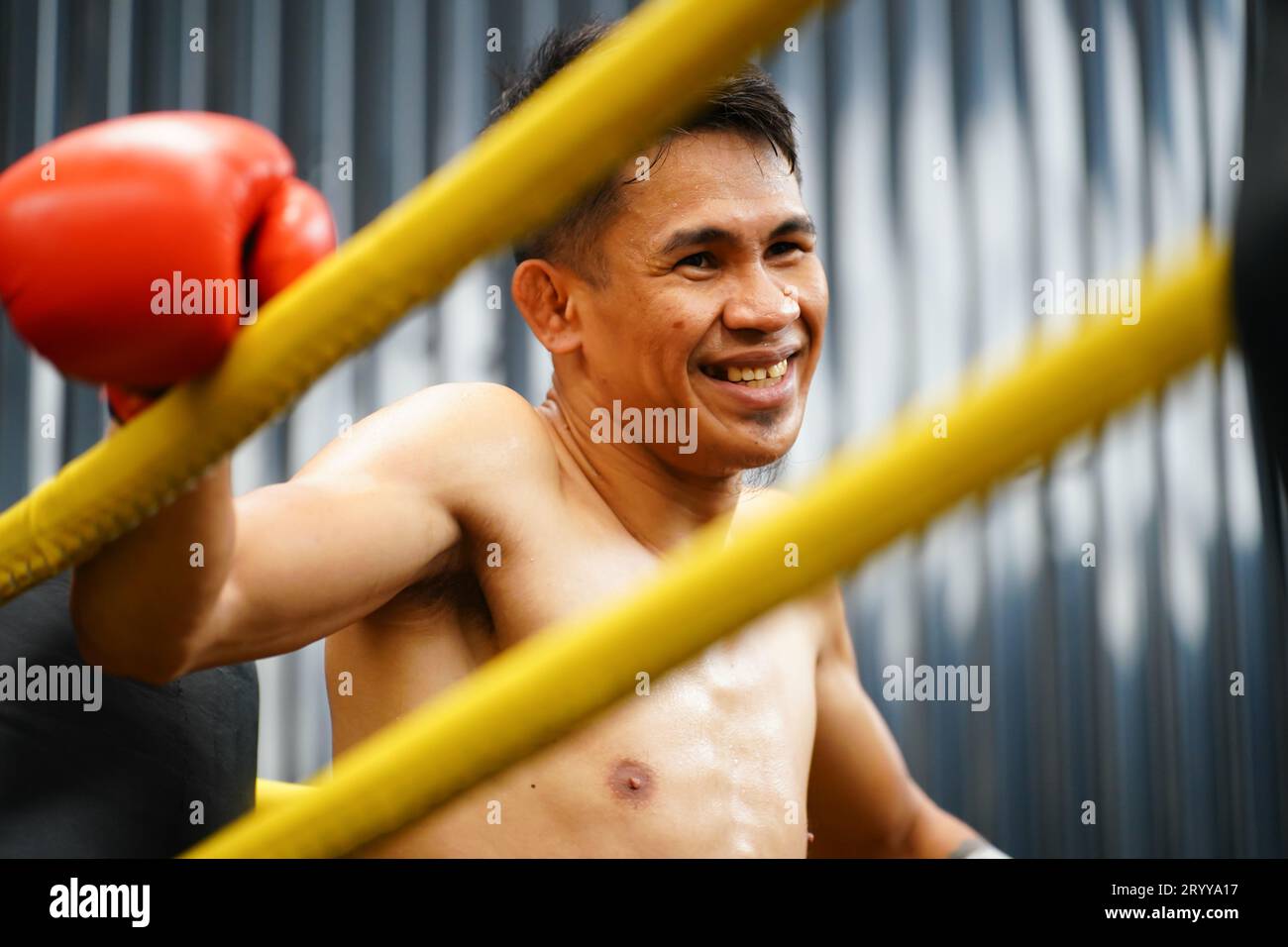 Muay Thai, The martial art of Thailand, Boxer sitting in the corner