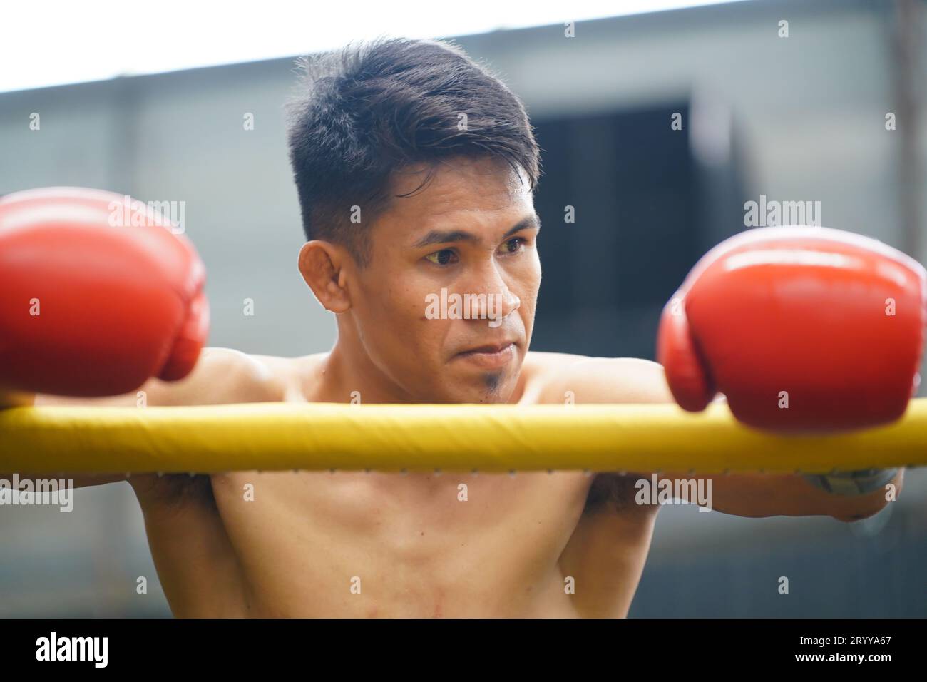 Muay Thai, The martial art of Thailand, Boxer sitting in the corner
