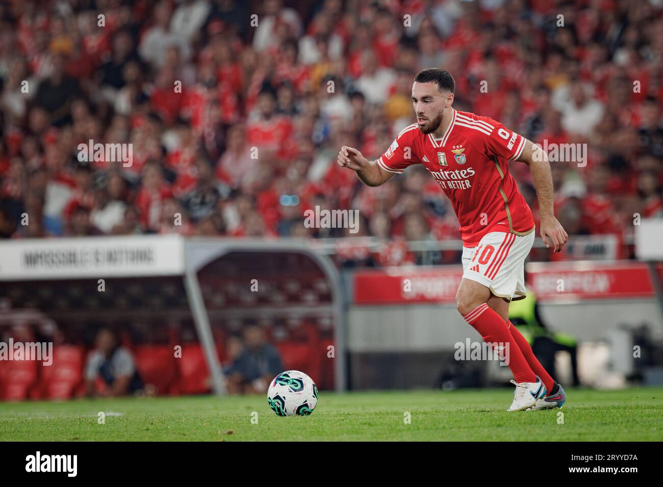 Angel Di Maria during Liga Portugal Betclic 23/24 game between SL Benfica  and FC Porto at Estadio Da Luz, Lisbon. (Maciej Rogowski Stock Photo - Alamy