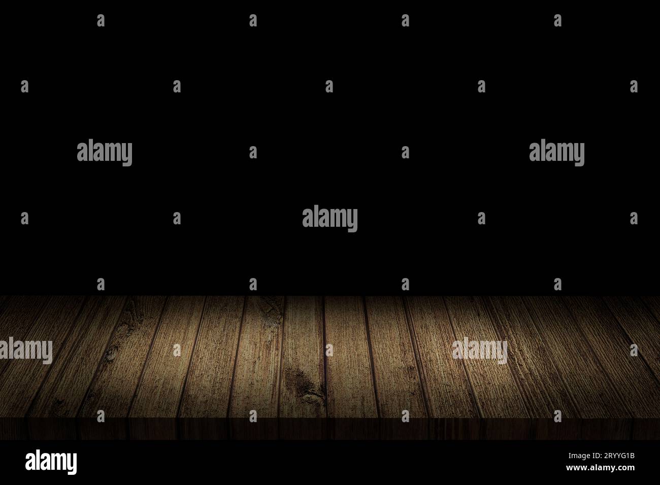 Empty table in dark shadow. 3D illustration Stock Photo - Alamy