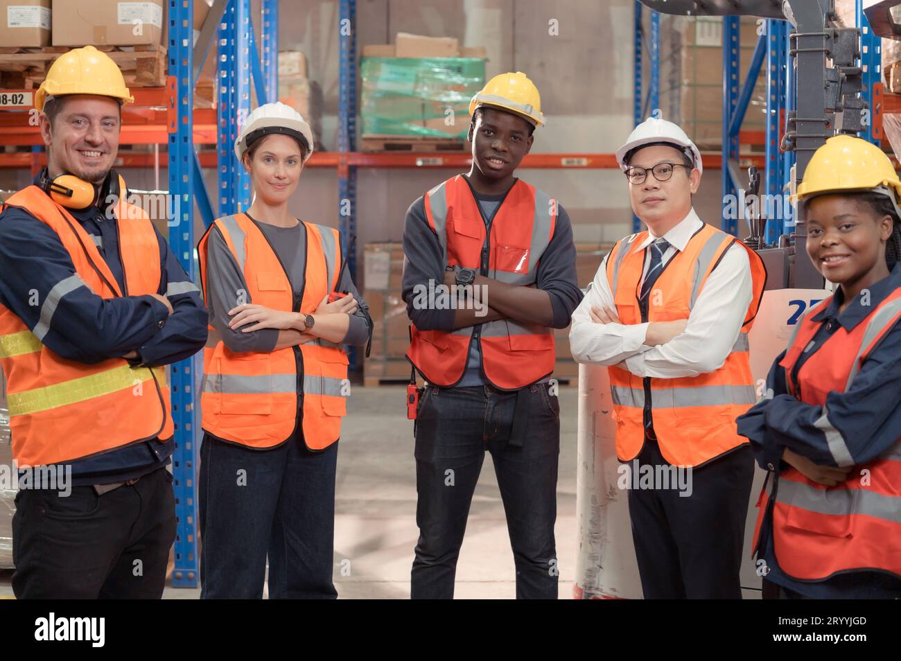 Group people employees standing hi-res stock photography and images - Alamy