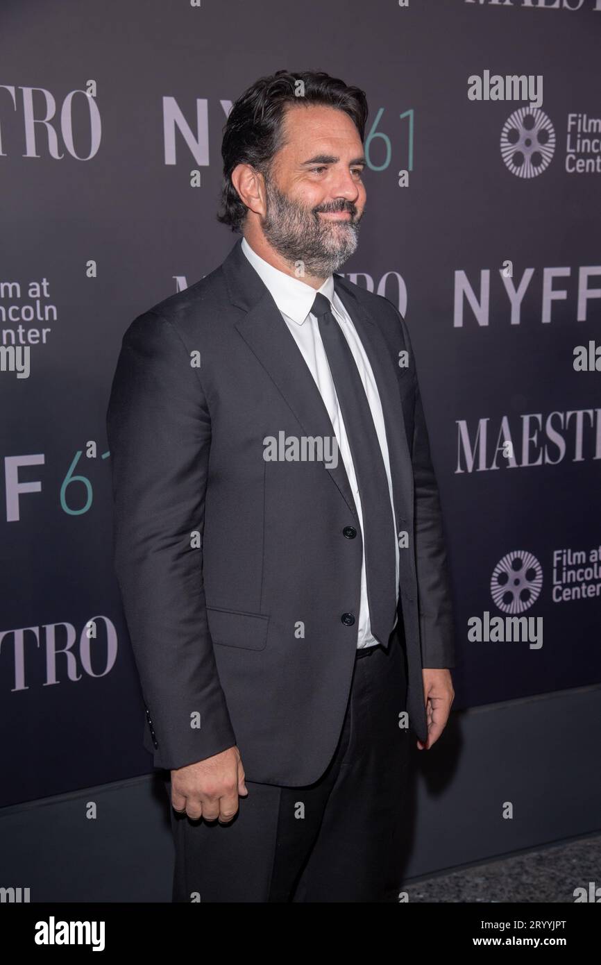 New York, United States. 02nd Oct, 2023. Steven Morrow attends the red  carpet for Maestro during the 61st New York Film Festival at David Geffen  Hall in New York City. (Photo by