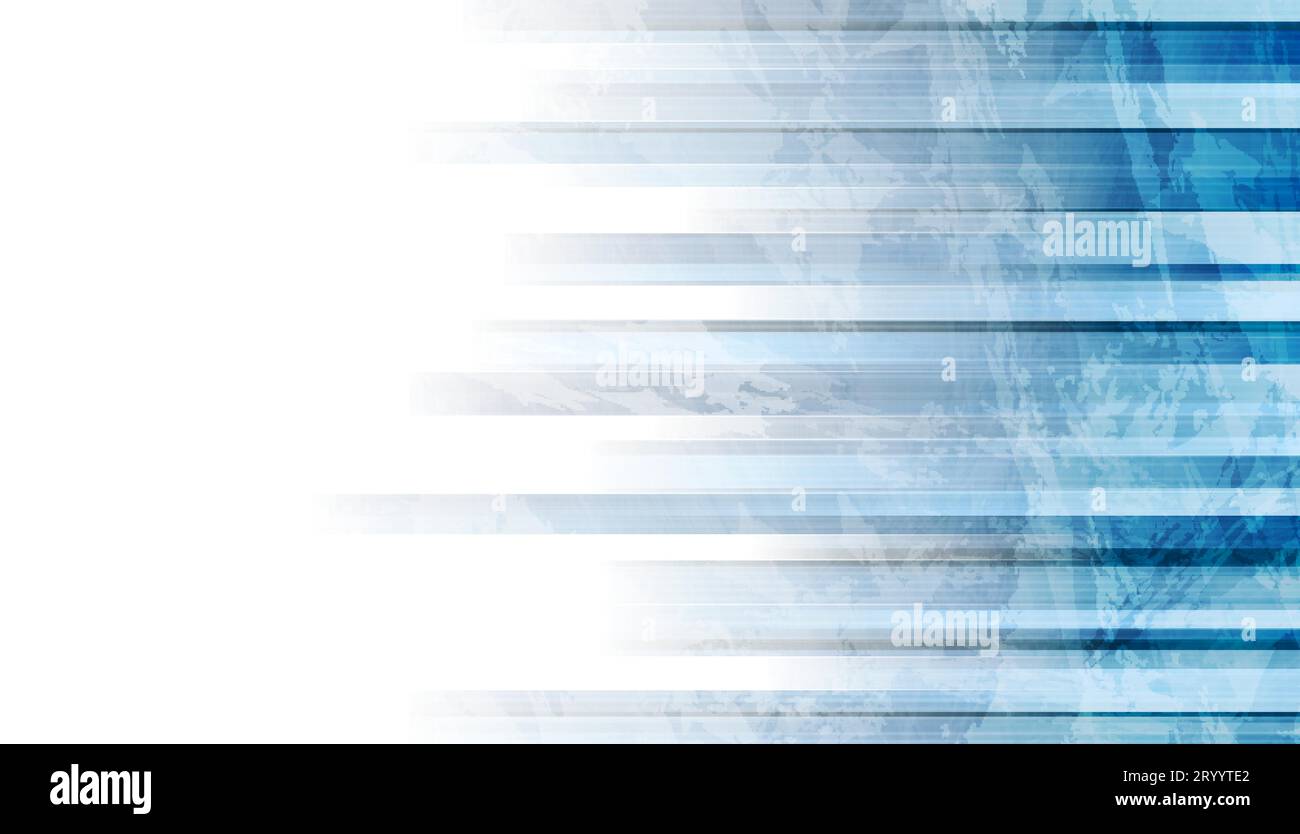 Blue and white stripes abstract grunge tech background. Vector design ...