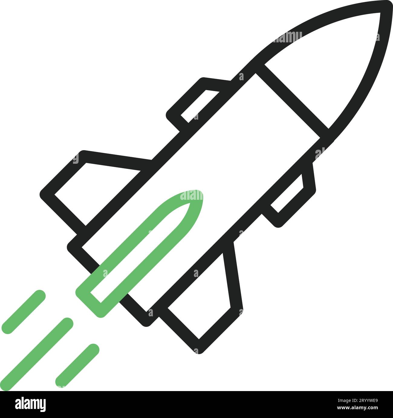 Missile icon vector image. Stock Vector