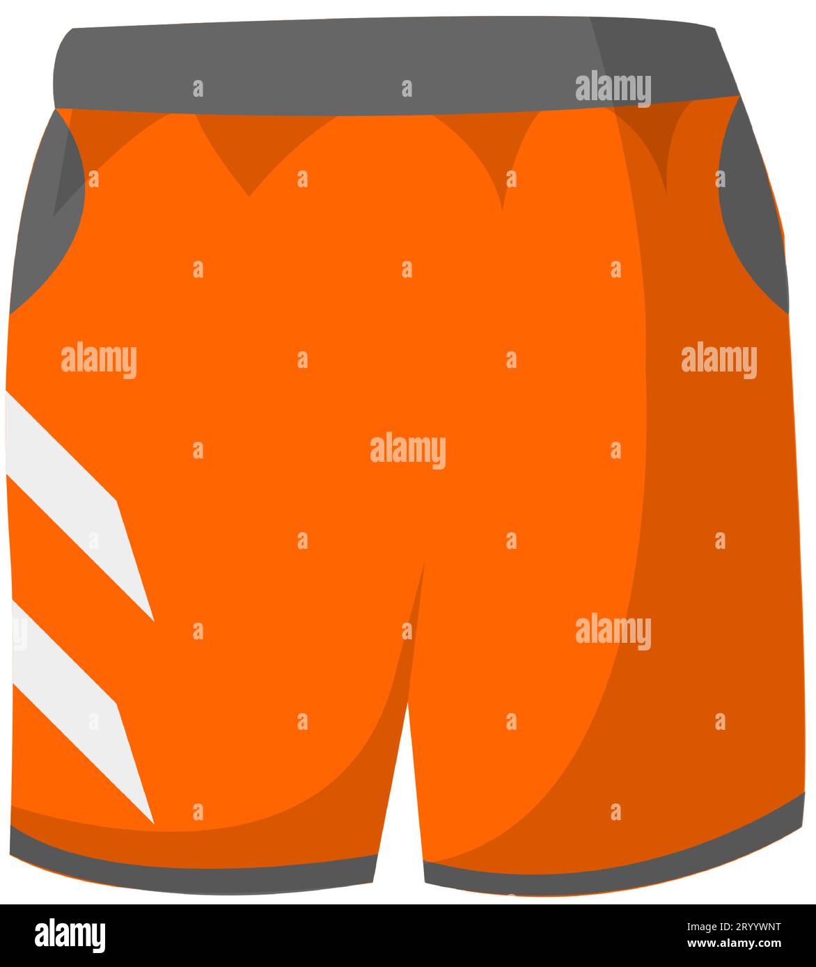 Sports shorts for sportive activities, fashionable Stock Vector