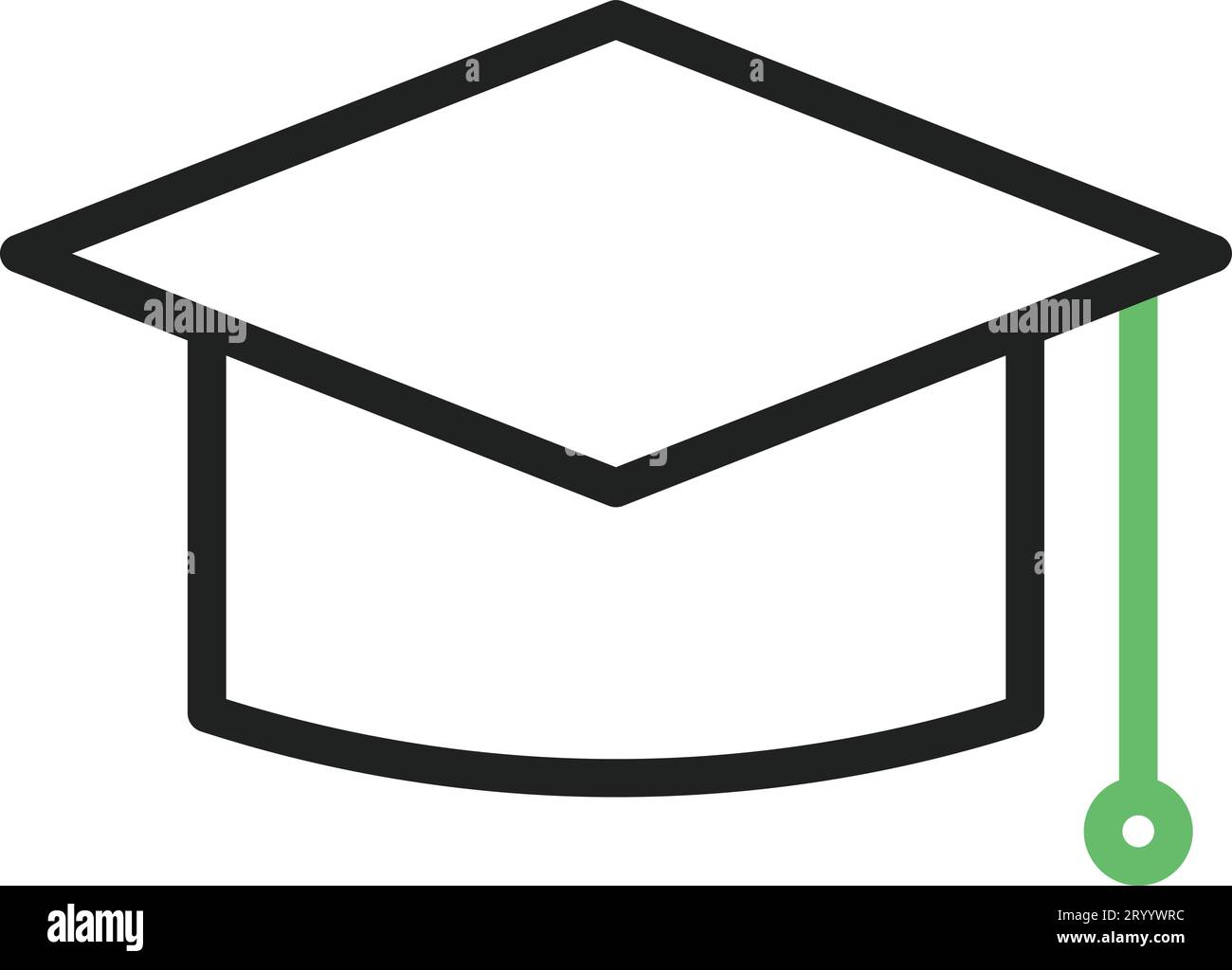 Mortarboard icon vector image. Stock Vector