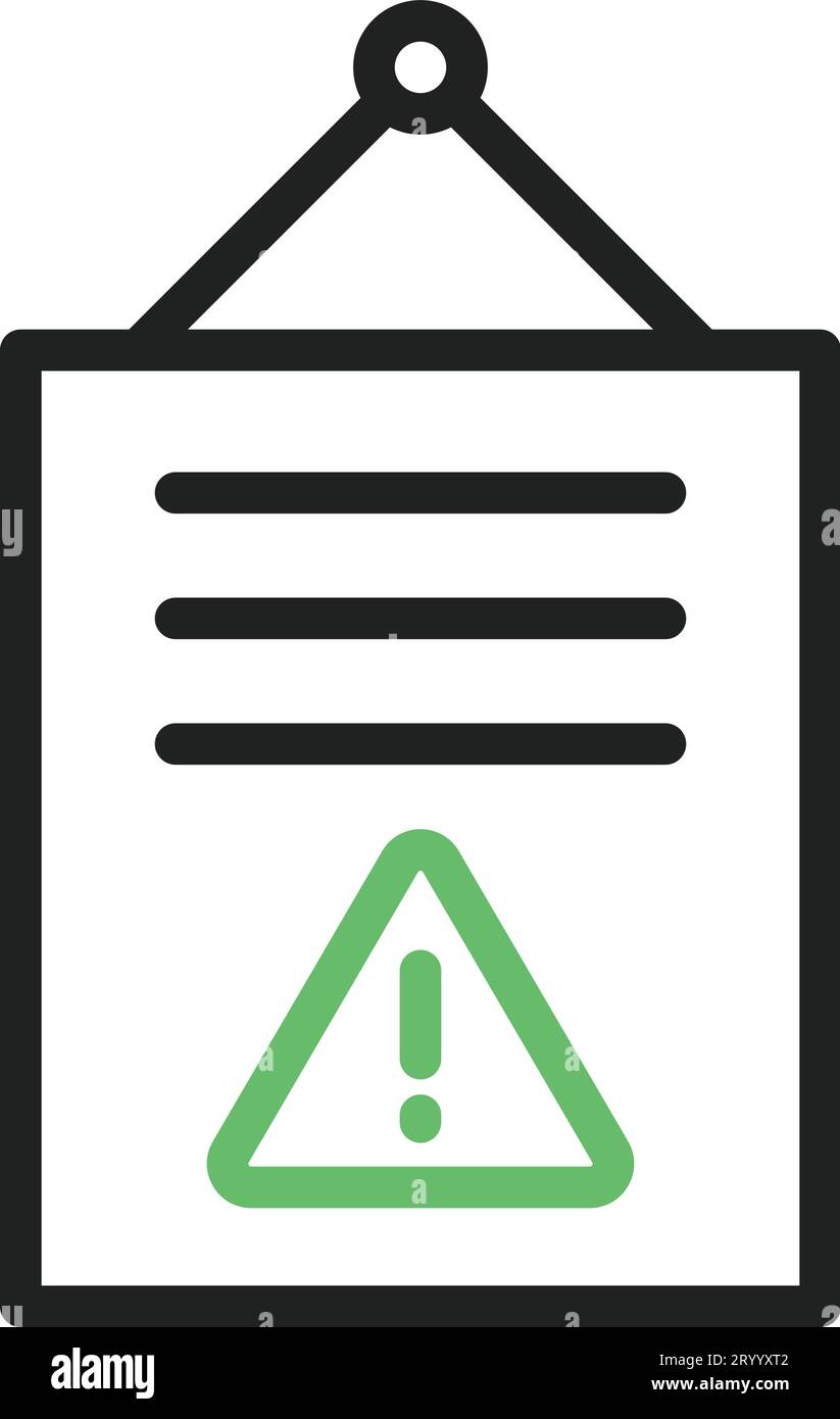 Notice icon vector image. Suitable for mobile application web application and print media. Stock Vector
