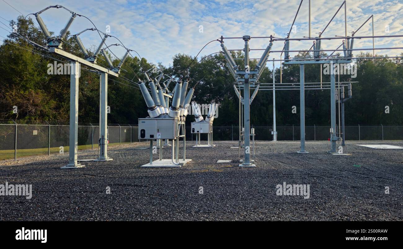 High power electricity grid - Smartphone Captured Stock Image