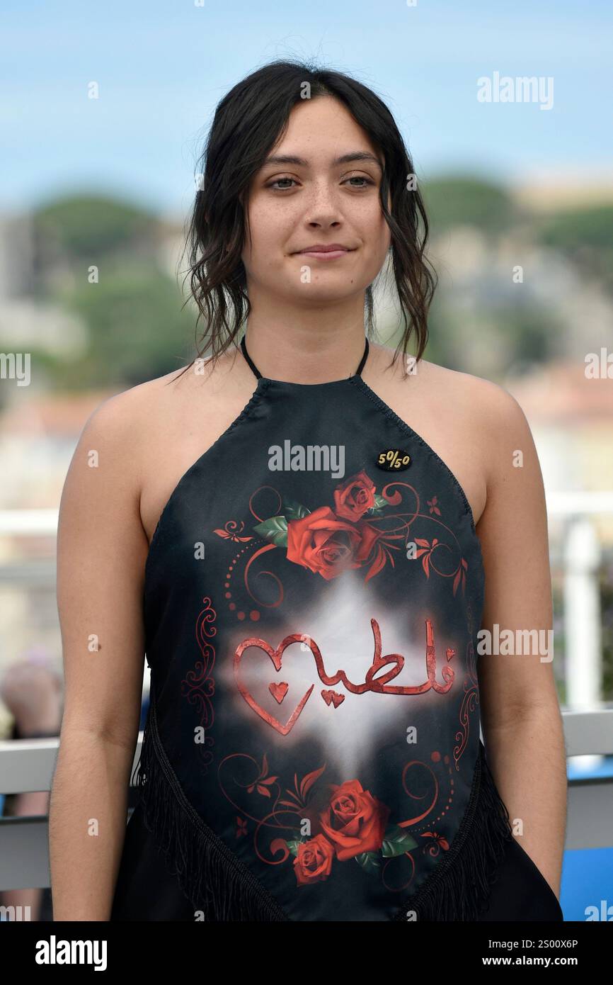 77th Cannes Film Festival, May 22, 2024: actress Pascale Kann posing during the photocall of the film September Says Stock Photo