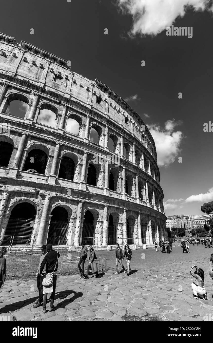 Green colosseum in rome Black and White Stock Photos & Images - Alamy