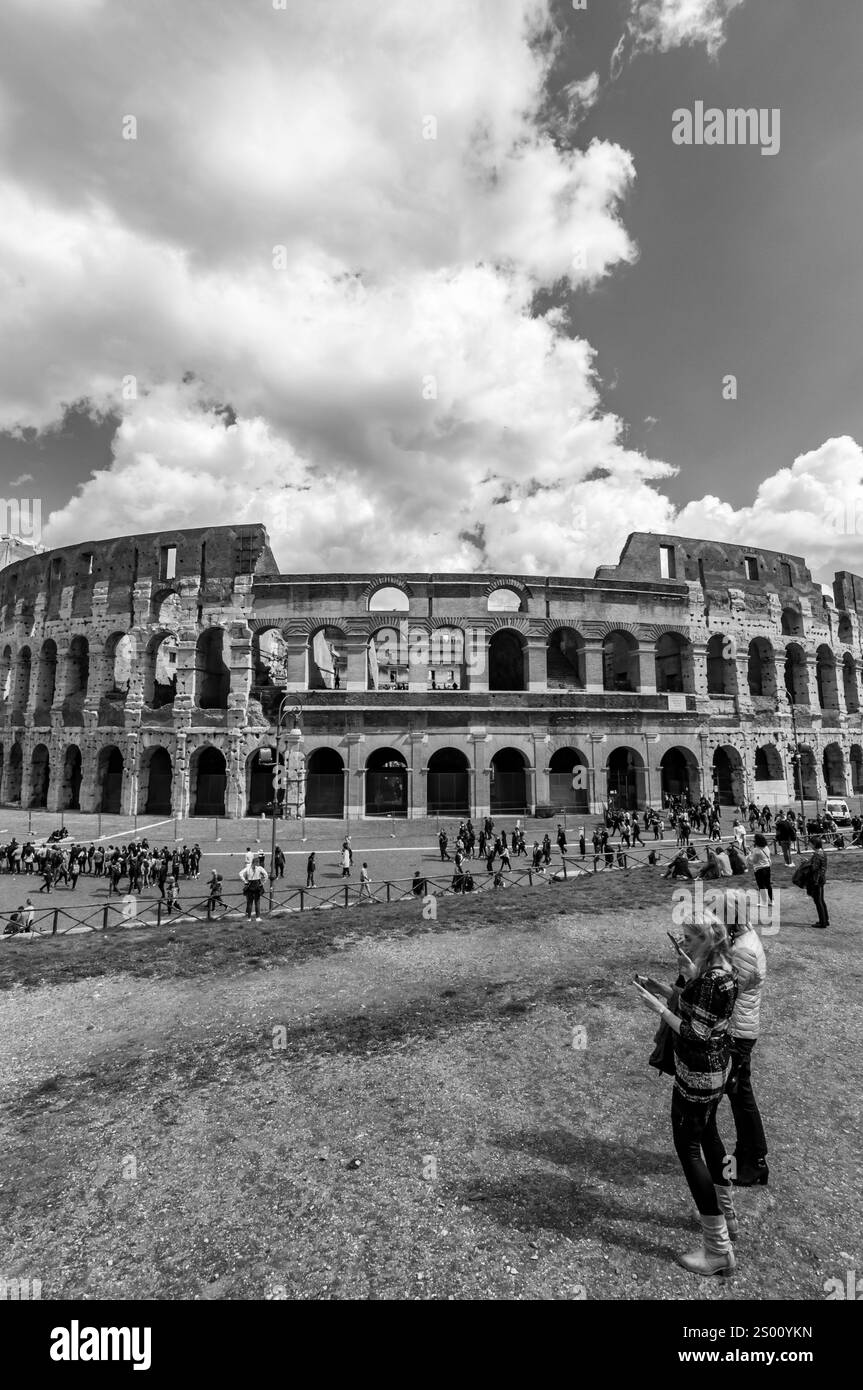 Green colosseum in rome Black and White Stock Photos & Images - Alamy