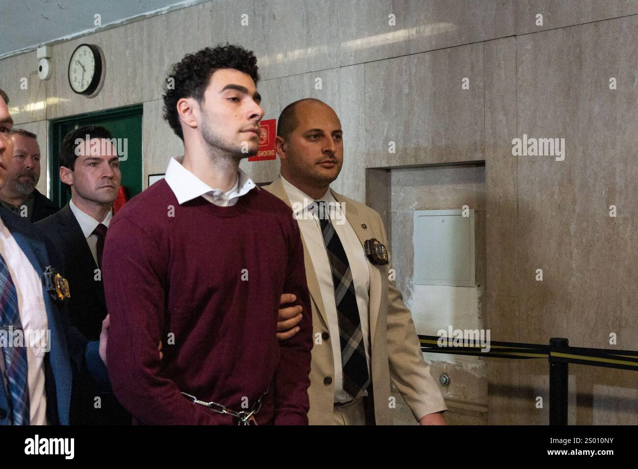 UnitedHealthcare CEO shooting suspect Luigi Mangione is seen entering(02)