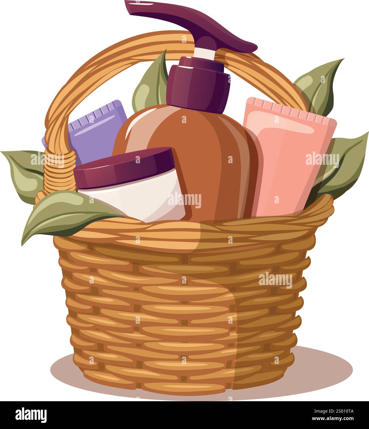 Wellness and spa still life concept, vector mockup Stock Vector