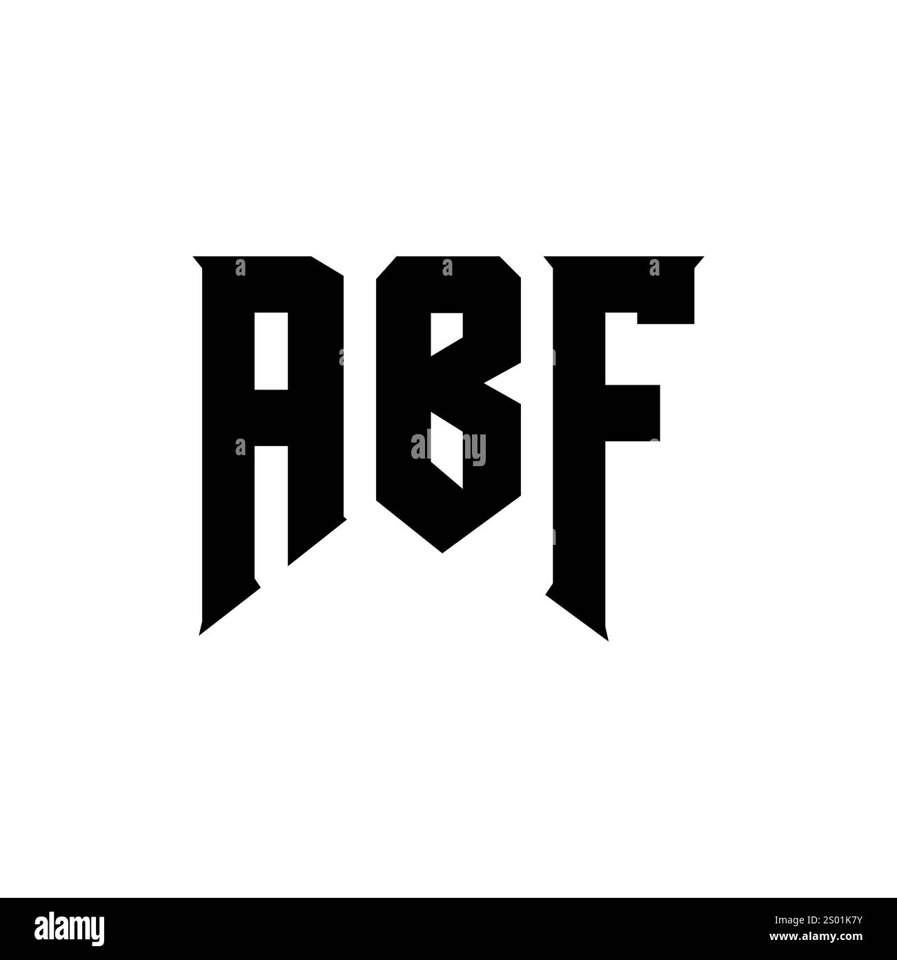 ABF letter logo design for technology company. ABF logo design black ...