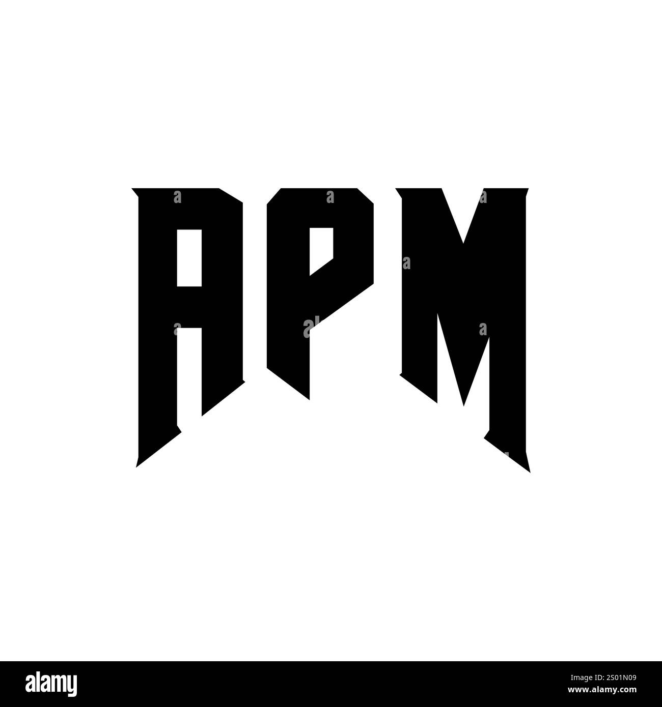 APM letter logo design for technology company. APM logo design black ...