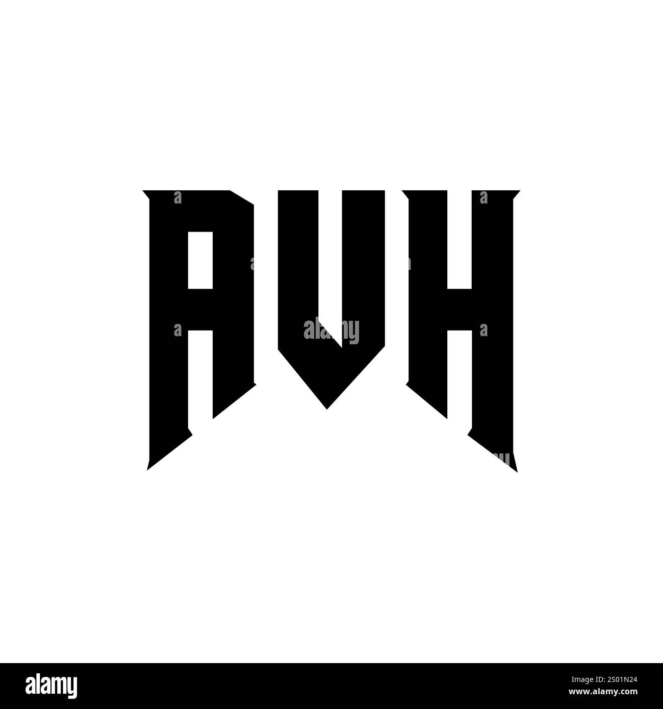 AVH letter logo design for technology company. AVH logo design black ...