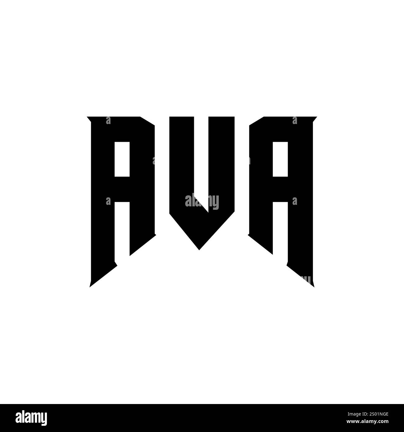 AVA letter logo design for technology company. AVA logo design black ...