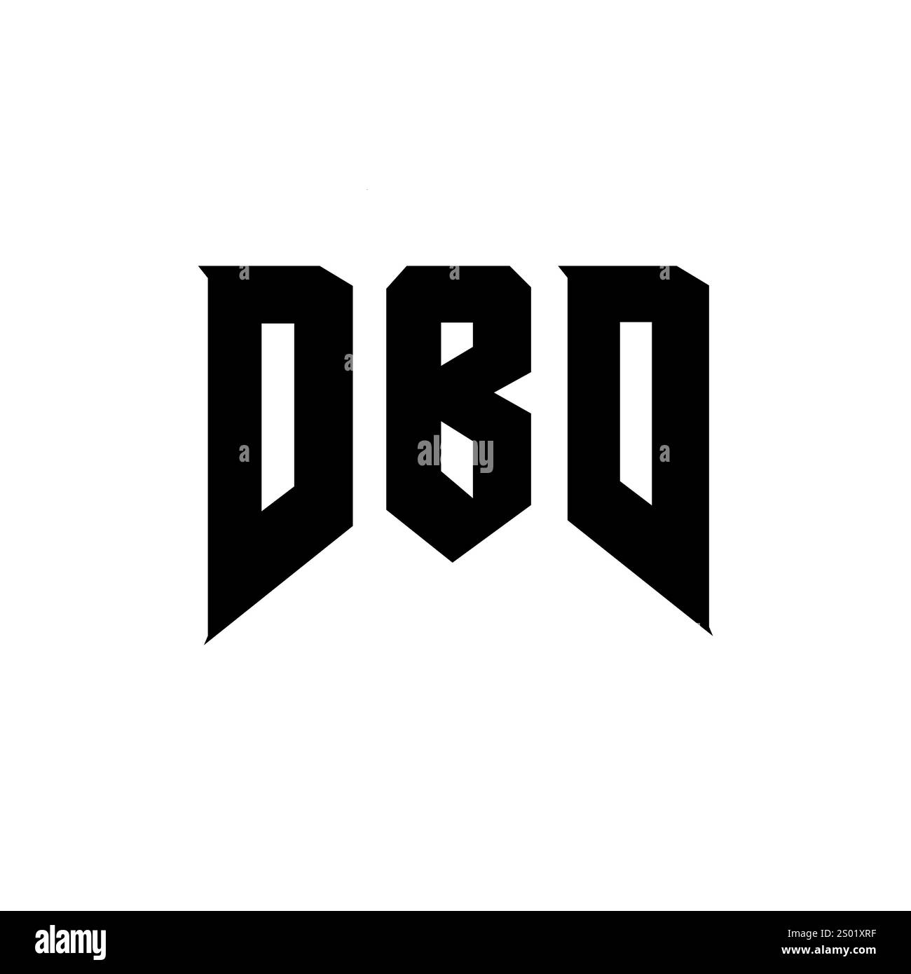 DBD letter logo design for technology company. DBD logo design black