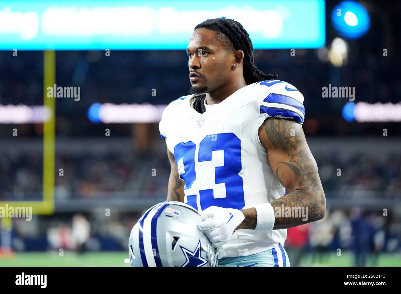 Tyler Rico Dallas Dallas Cowboys running back Rico Dowdle warms up before a football game ...