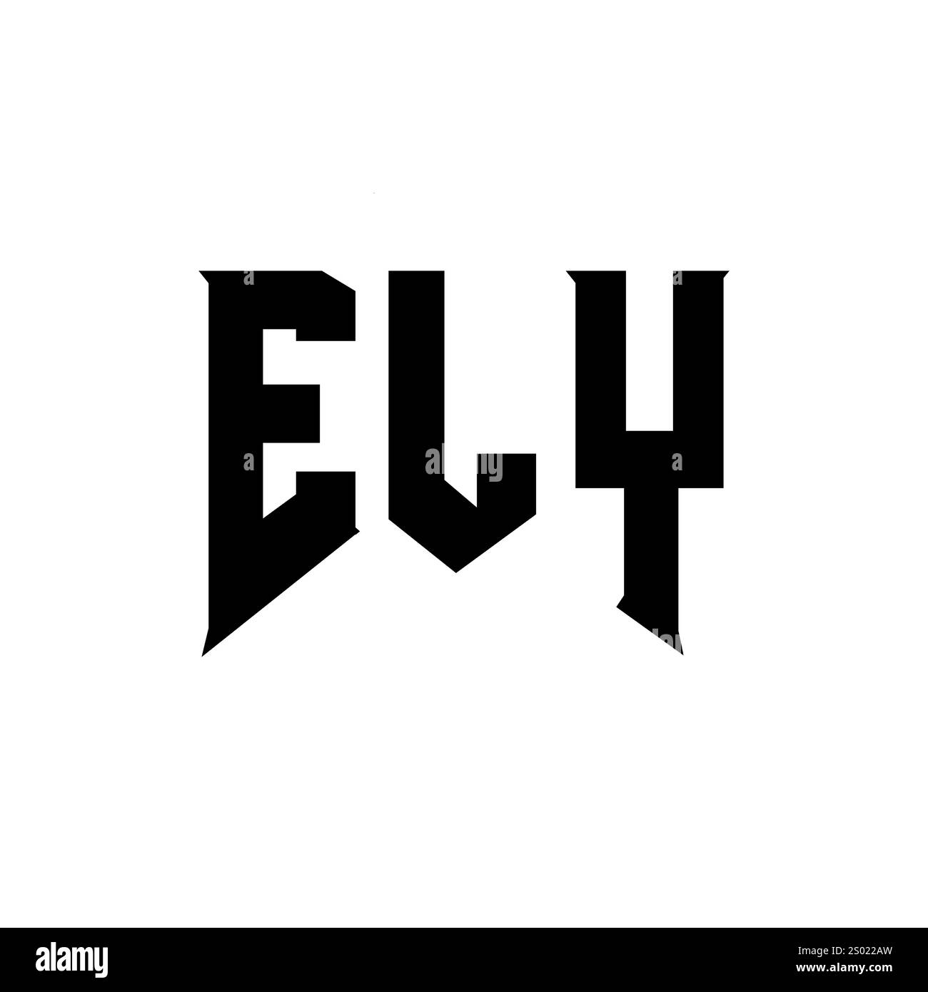ELY letter logo design for technology company. ELY logo design black ...