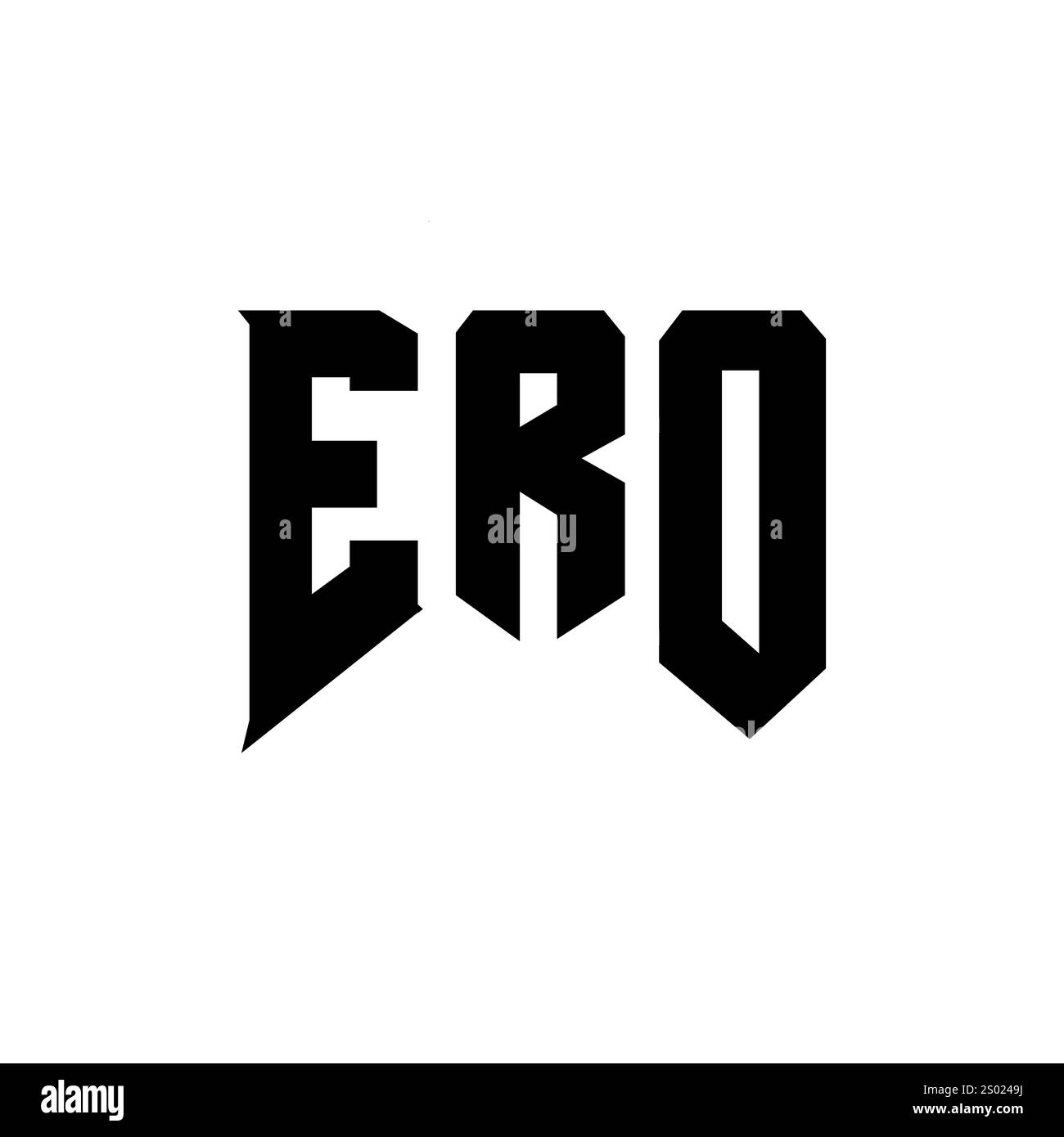 ERO letter logo design for technology company. ERO logo design black ...