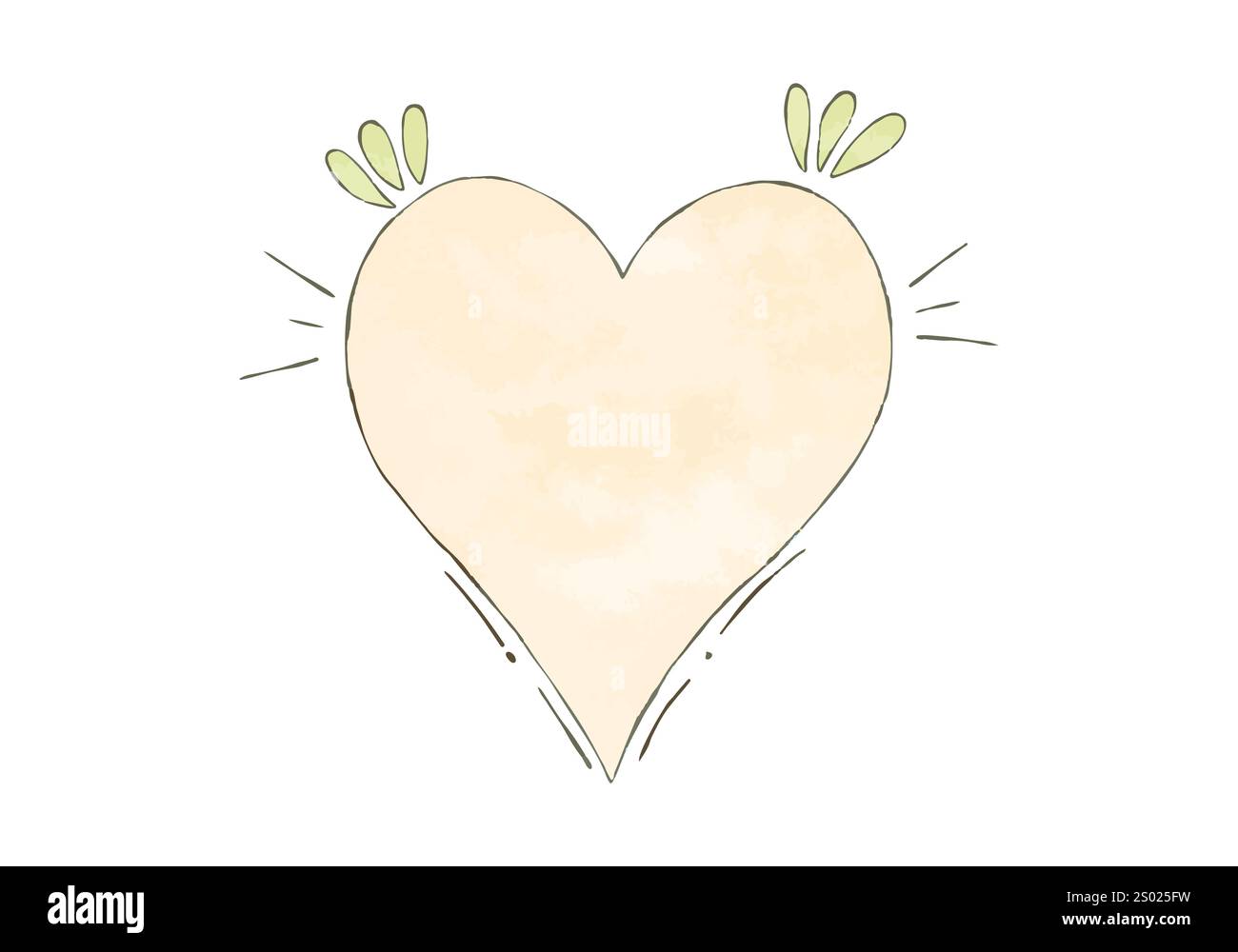 Hand drawn frame with doodle hearts, vector illustration Stock Vector ...
