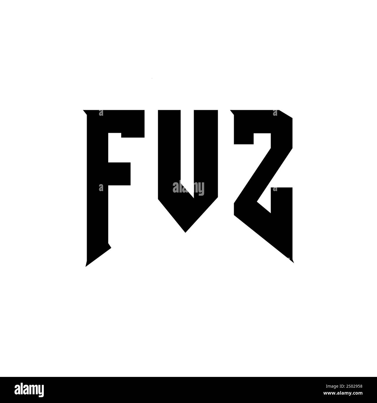 Fvz logo design Black and White Stock Photos & Images - Alamy