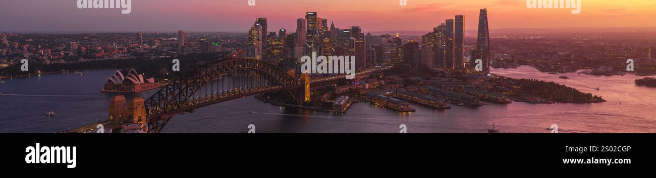 Aerial view sydney harbour bridge hi-res stock photography and images ...