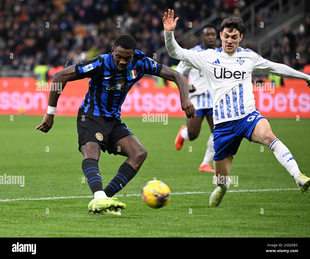 (241224) MILAN, Dec. 24, 2024 (Xinhua) Inter Milan's Marcus