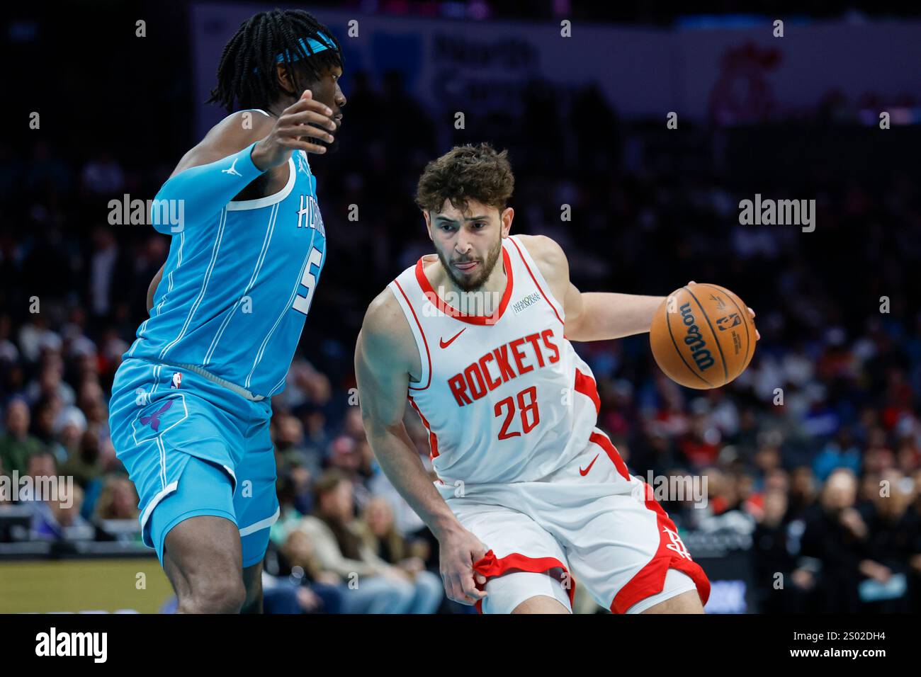 Redmon Rockets Houston Rockets center Alperen Sengun (28) drives to the basket against ...