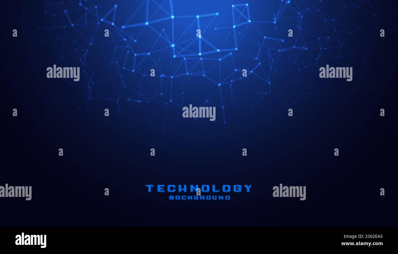 Tech Laying Background digital technology background with low poly mesh diagram Stock Vector ...