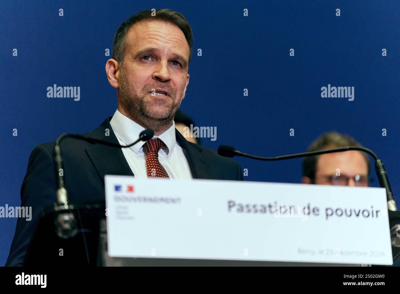 Ferracci French Deputy Minister for Industry Marc Ferracci addresses the ...