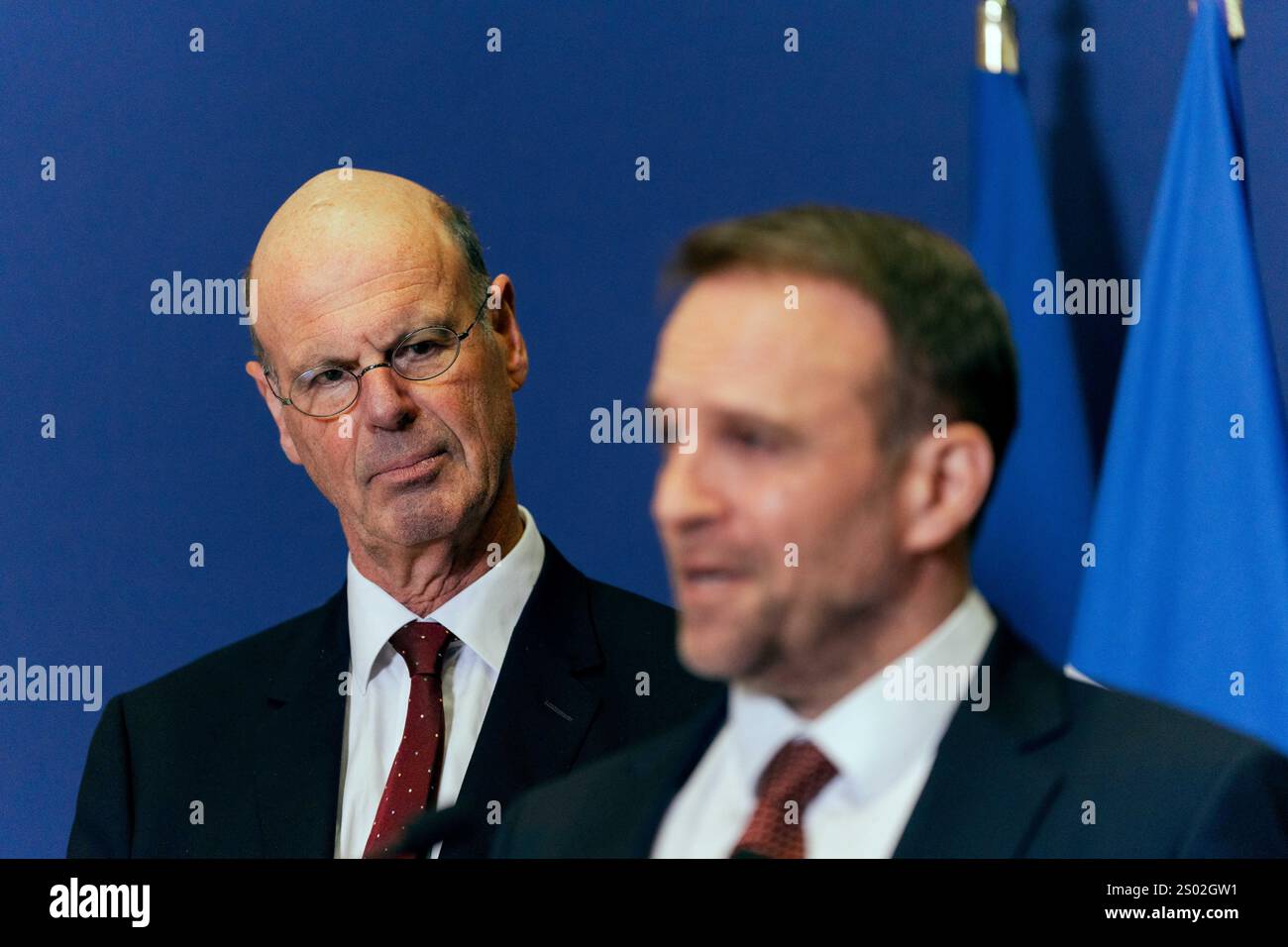Ferracci French Deputy Minister for Industry Marc Ferracci flanked by Newly ...