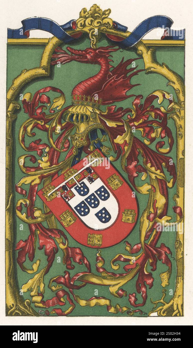 Coat of arms of Prince Ferdinand of Portugal, Duke of Guarda, Infante ...