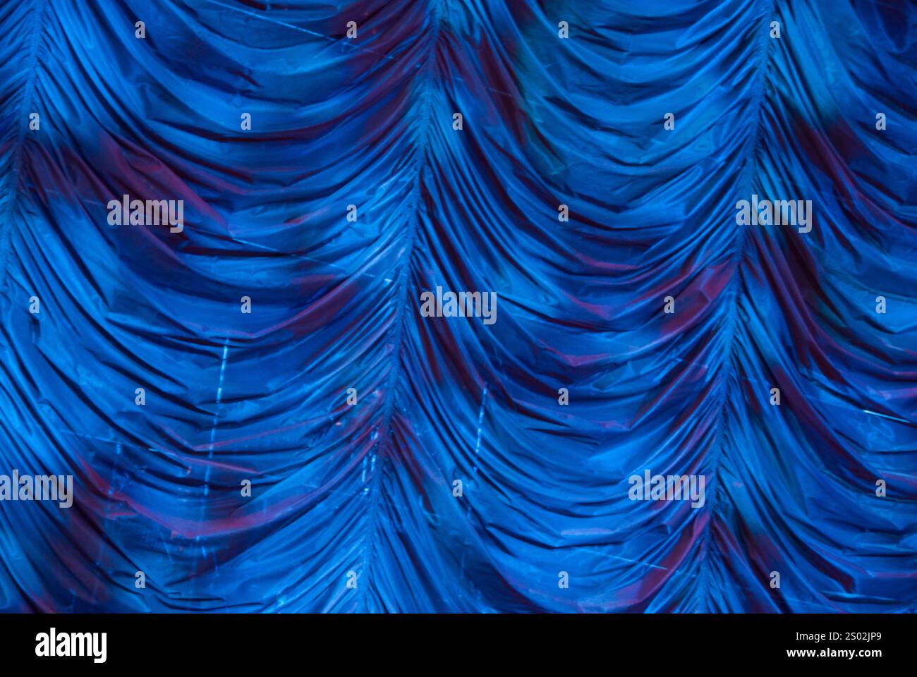 cruise ship theater stage curtain Stock Photo