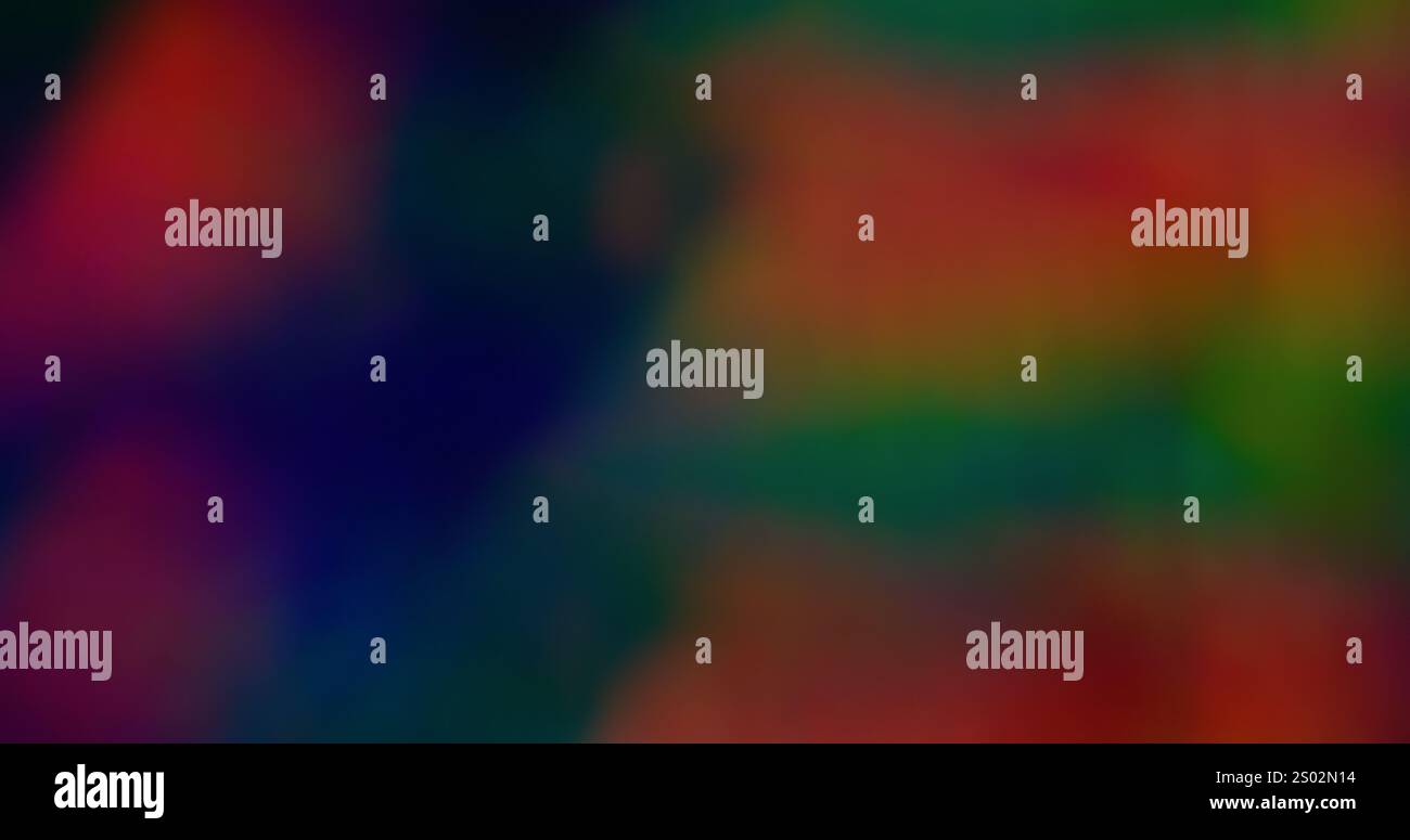 Blurred light waves. Gradient flare. Defocused leak multicolor green yellow rays rainbow flickers beam lens on abstract art background. Stock Photo