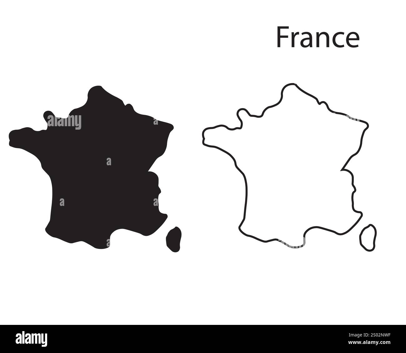 France map vector illustration, scribble sketch Republic of France map ...