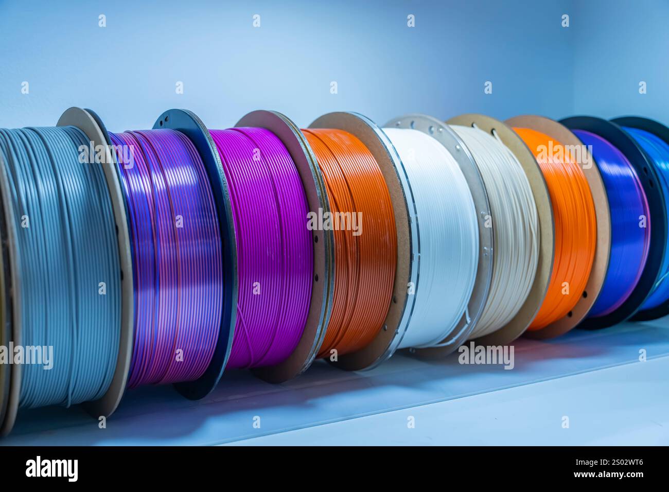 3D printing filaments,Progressive modern additive technology Stock ...