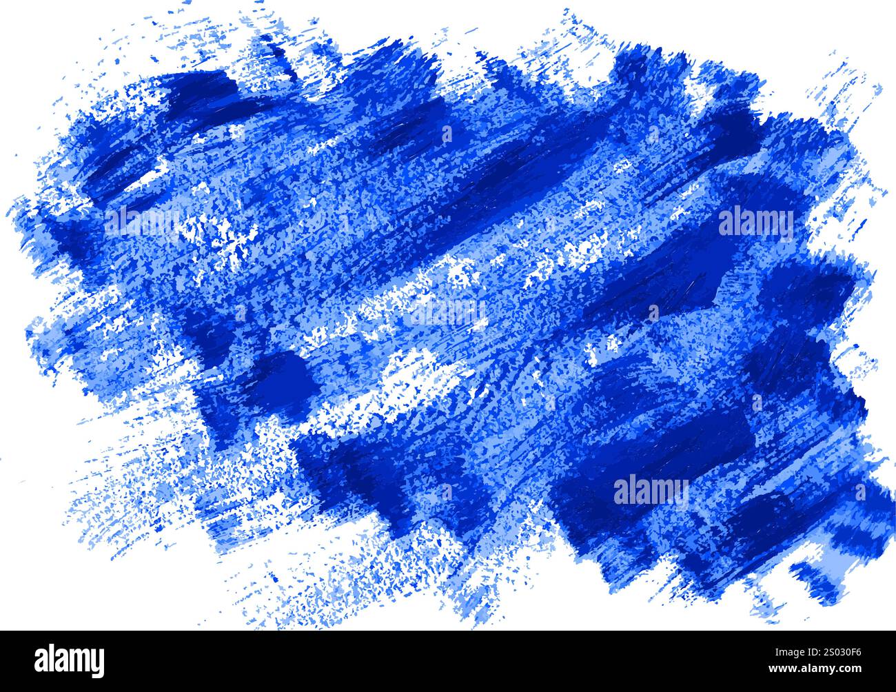 Stain of blue paint on while wall. Turquoise abstract background ...