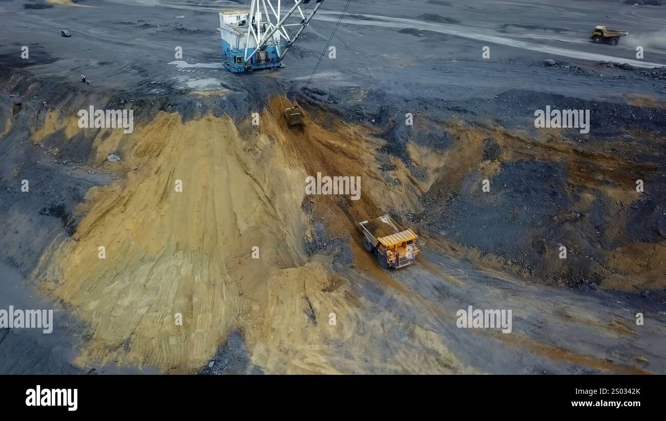 Dig Operation Heavy Machinery is engaged in Digging Operations at the Construction ...