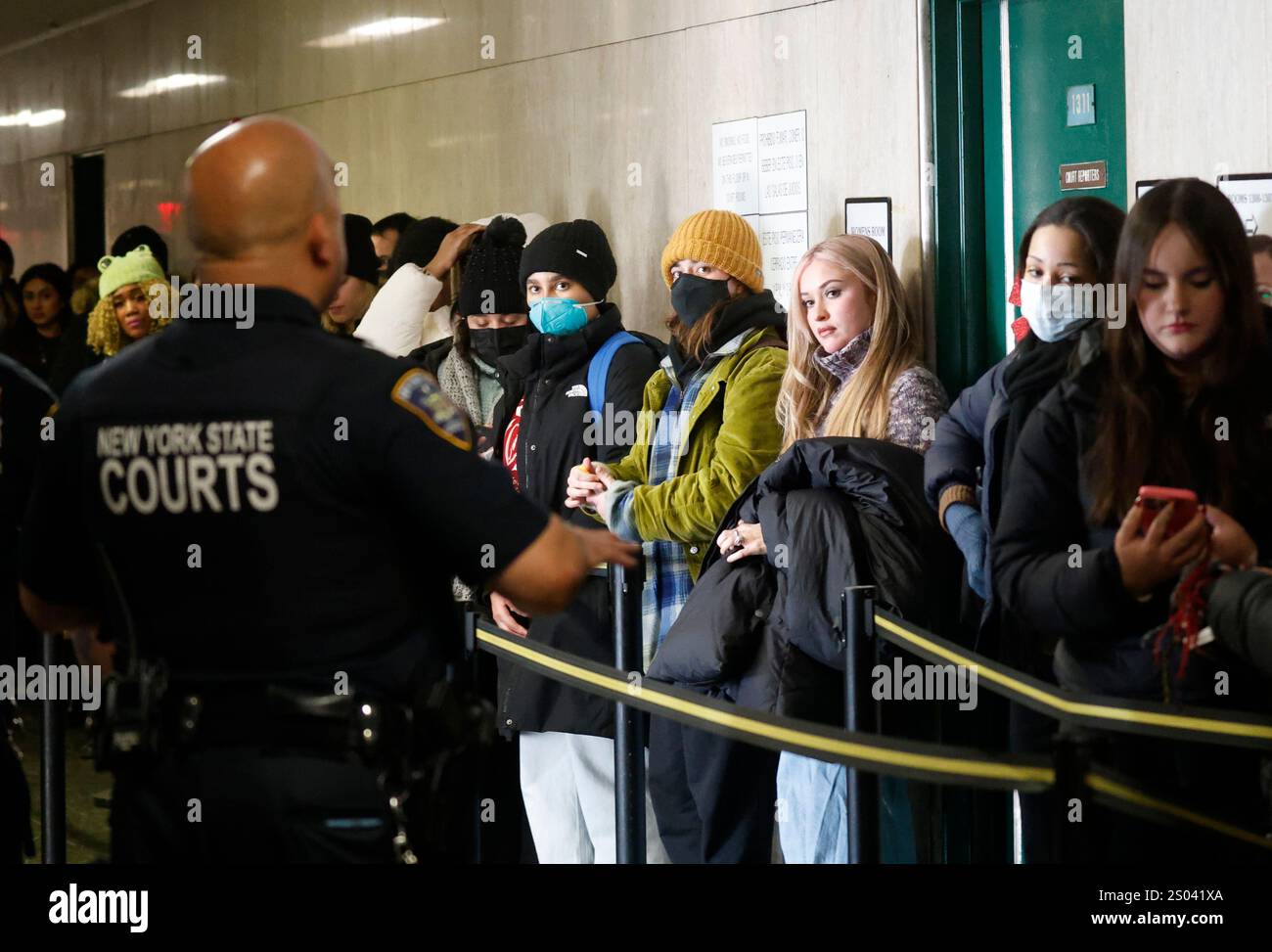 New York United States 23rd Dec 2024 Spectators looking to enter
