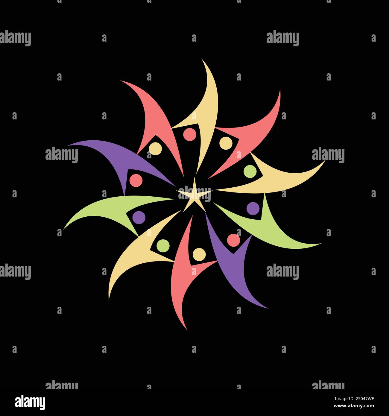 star people icon vector logo template illustration design Stock Vector