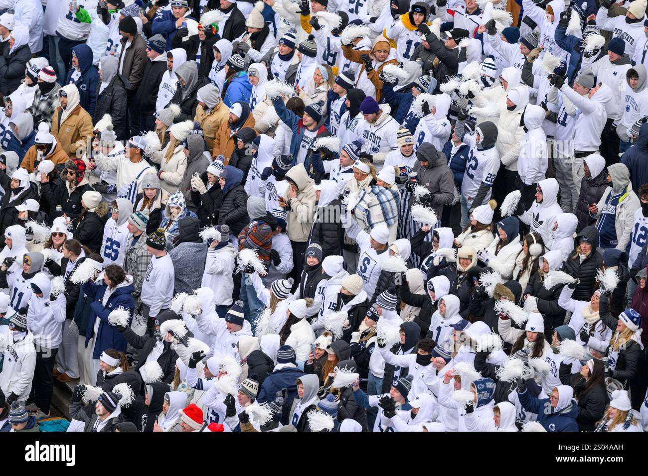 December 21, 2024 Penn State Nittany Lions fans react during the NCAA