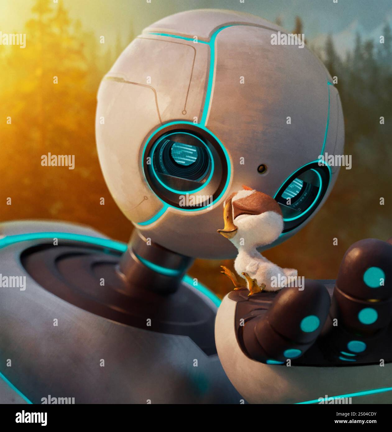 THE WILD ROBOT 2024 Universal Pictures animated film Stock Photo