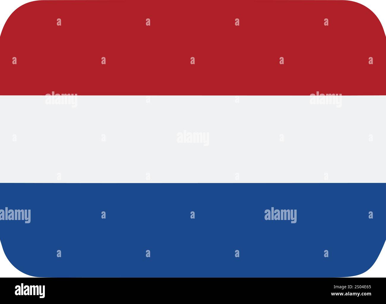 vector dutch flag drawing Stock Vector