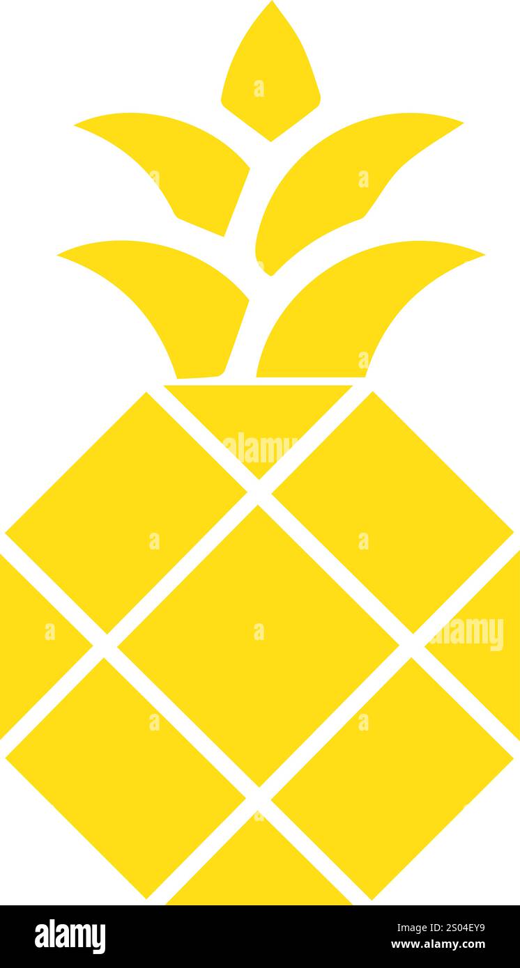 vector pineapple fruit illustration Stock Vector Image & Art - Alamy
