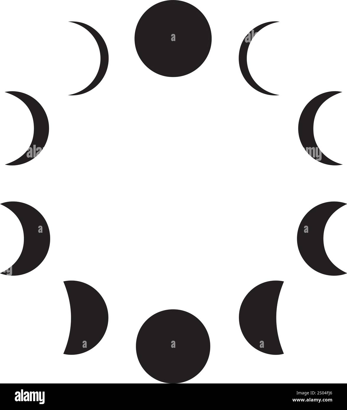 vector moon and moon phases Stock Vector Image & Art - Alamy