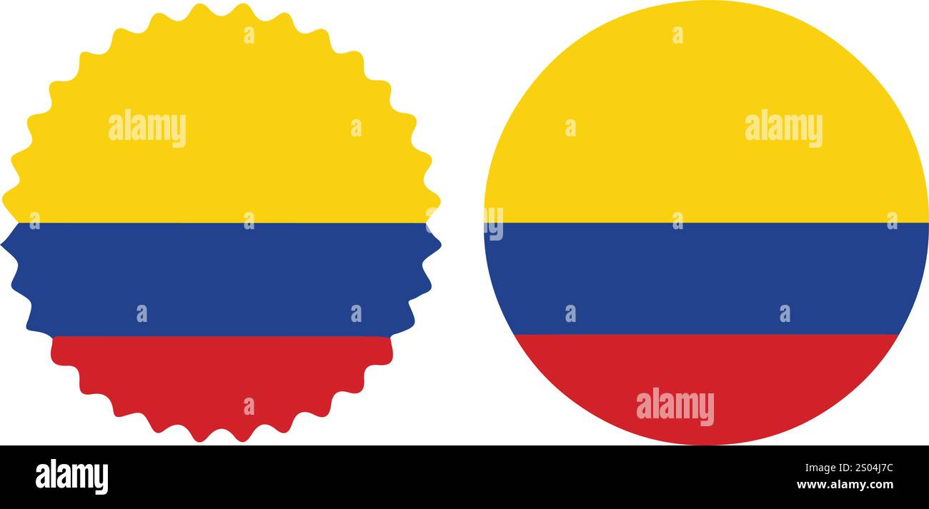 vector colombian flag drawing Stock Vector Image Art Alamy